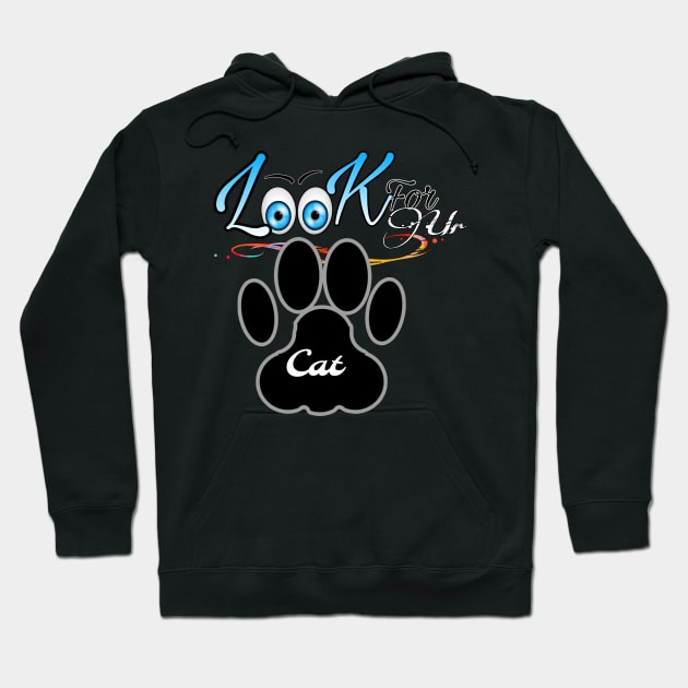 Cat tracks Hoodie by Tzemo 